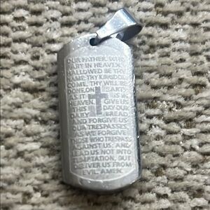 Silver Prayer Pendant
